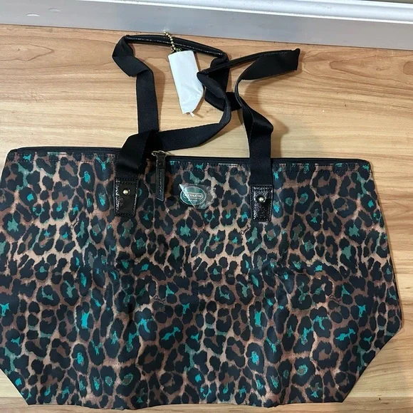 Coach Leopard Print Clutch - Brown and Black - Picture 4 of 5